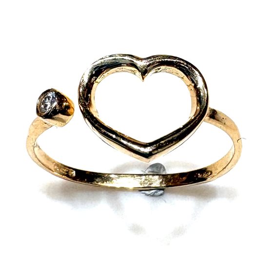 Anello CP gioielli Donna 9K in Oro giallo Cubic Zirconia 9K CUORE ZIRC G 1.10 G - 9K CUORE ZIRC G 1.10 G